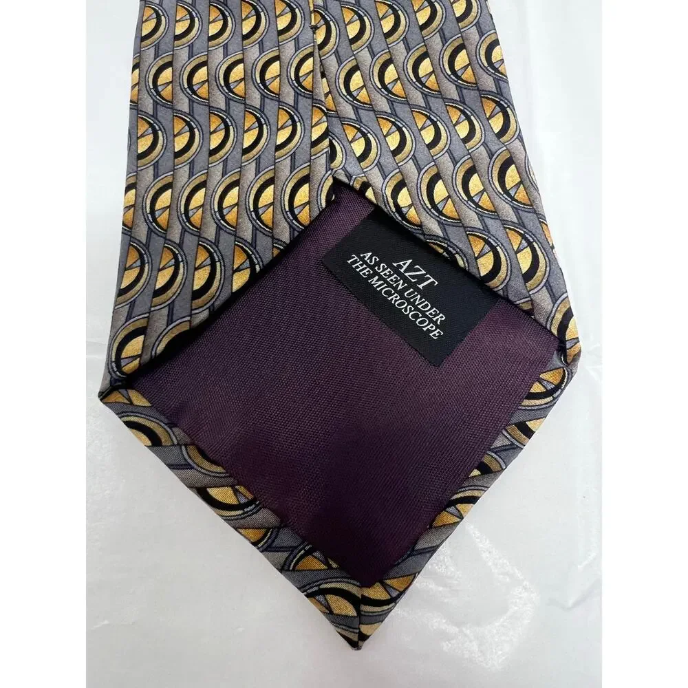 Miracle Expressions “AZT Under the Microscope” Silk Novelty Tie‎